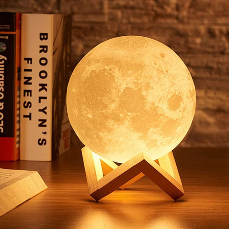 Book Light LED Moon Lamp | Galaxy Night Light | Bedroom & Gift Decor