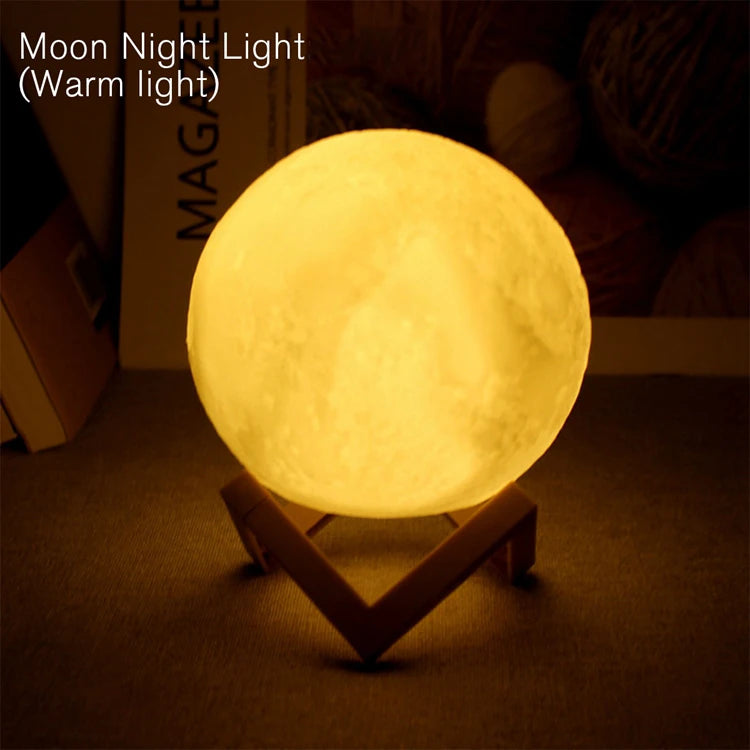 Book Light LED Moon Lamp | Galaxy Night Light | Bedroom & Gift Decor
