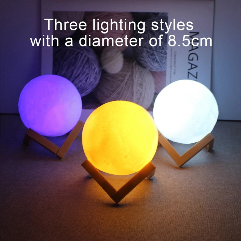 Book Light LED Moon Lamp | Galaxy Night Light | Bedroom & Gift Decor
