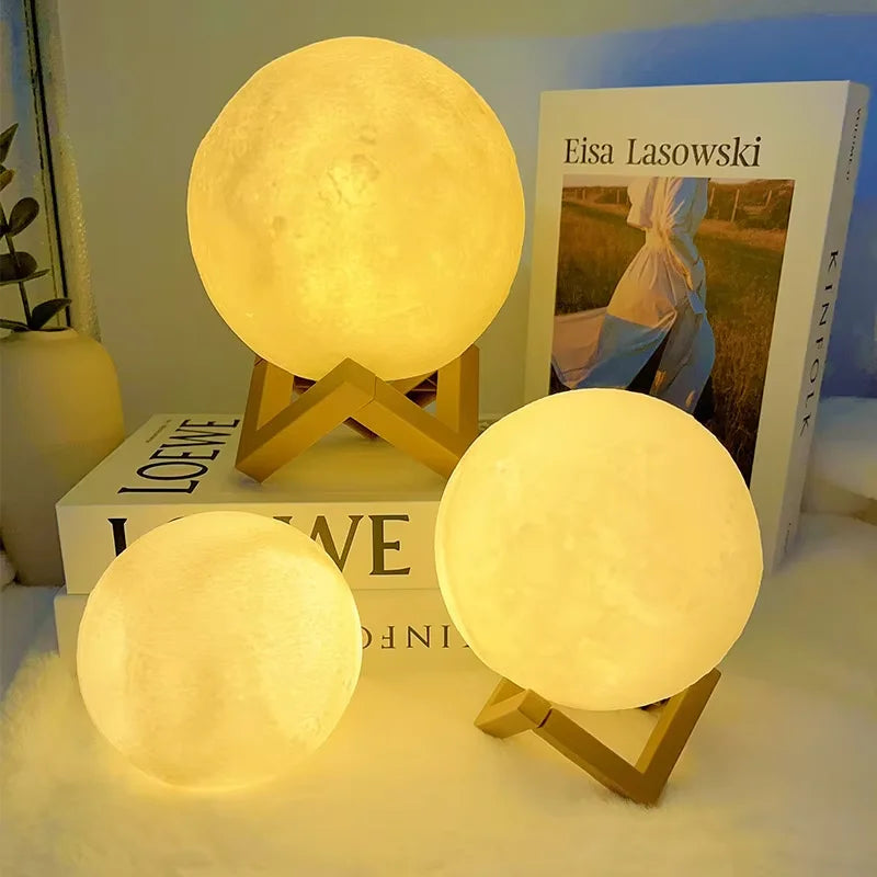 Book Light LED Moon Lamp | Galaxy Night Light | Bedroom & Gift Decor