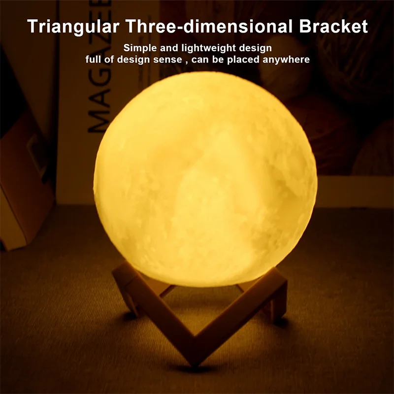 Book Light LED Moon Lamp | Galaxy Night Light | Bedroom & Gift Decor