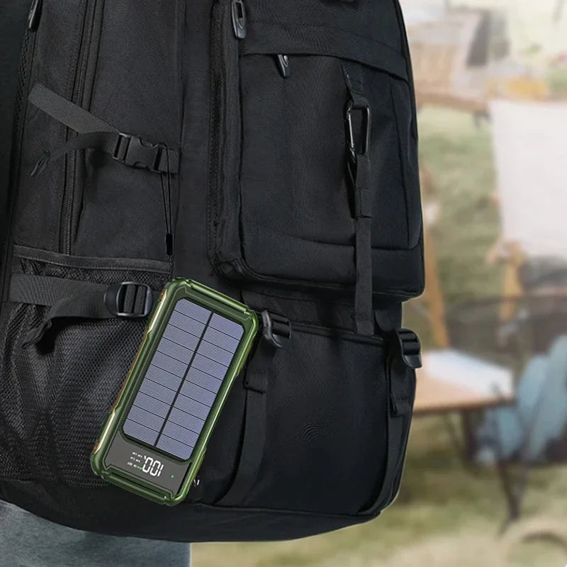 OnePlus 4-in-1 Solar Power Bank | 200000mAh High Capacity Fast Charger with Built-in Cable
