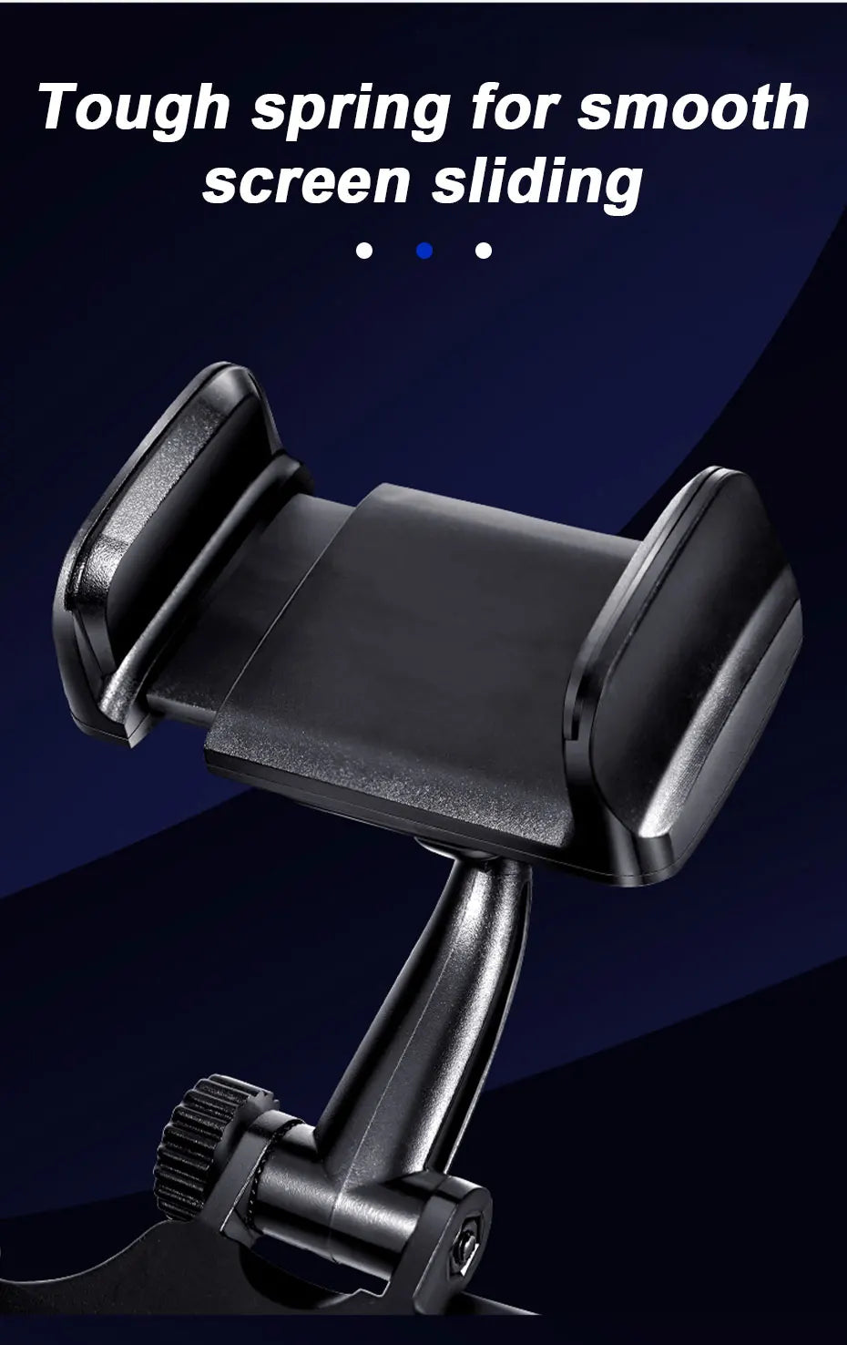 SEAMETAL Rearview Mirror Phone Holder for Car Free Rotation Adjustment Phone Mount Stat