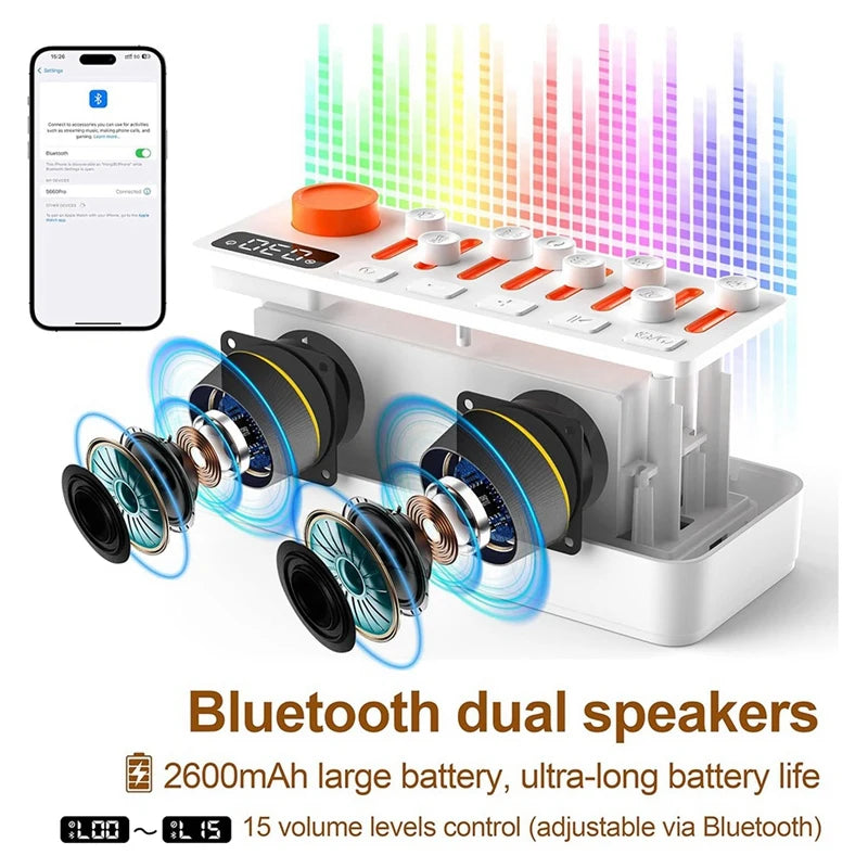 White Noise Sleep Machine | 8 Nature Sounds + Bluetooth Speaker