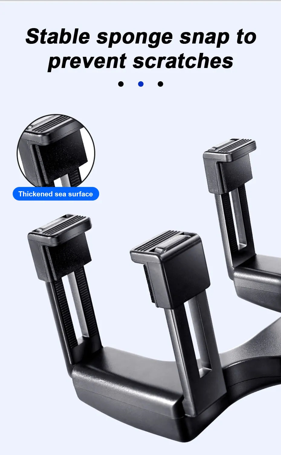 SEAMETAL Rearview Mirror Phone Holder for Car Free Rotation Adjustment Phone Mount Stat